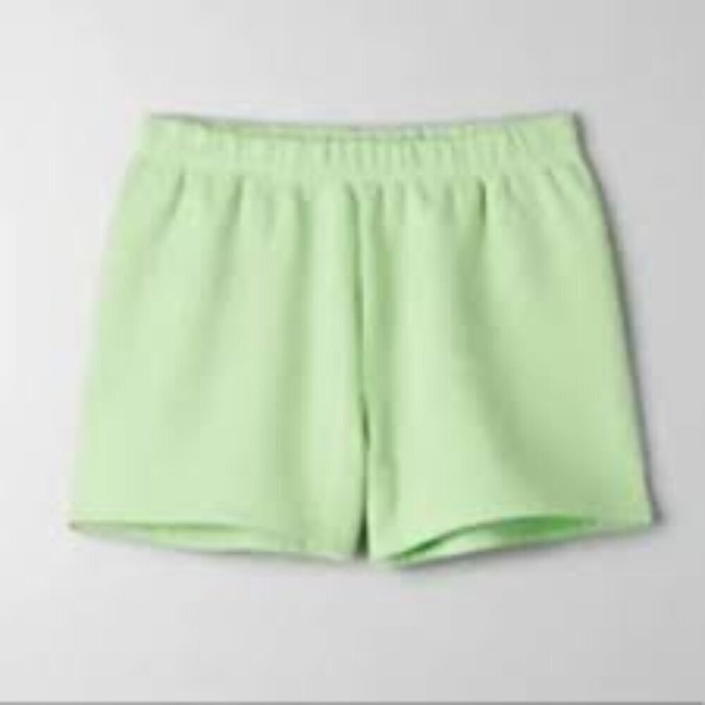 TNA Green Athletic Shorts Elastic Waistband Relaxed Fit